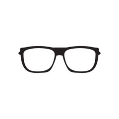 Fototapeta premium Glasses icon vector, simple flat black trendy style illustration for web and app on white background..eps