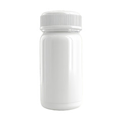 White Plastic Bottle Mockup.