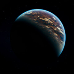Obraz premium Earth Planet Globe Space World Map, Fake Illustration Photo, Art