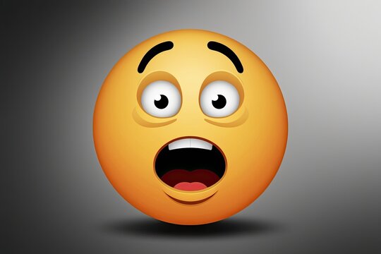 Astonishing Wide Eyed Shocked Emoticon with Flabbergasted Expression
