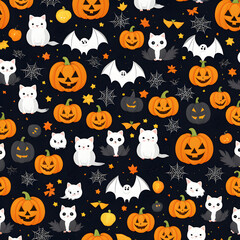 Fototapeta premium helloween pattren