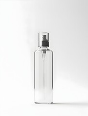 Tall Cylindrical Bottle with Spray Nozzle for Toner Packaging