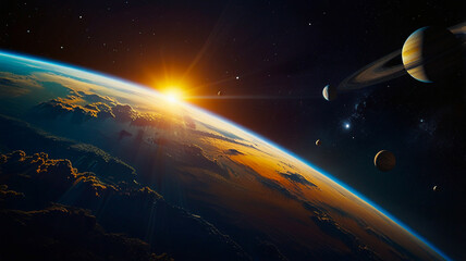 planet, space, globe, science, sphere, 3D, fake cgi, illustration, photo, art