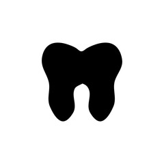 Tooth Icon vector,simple flat black trend style illustration for web and app..eps