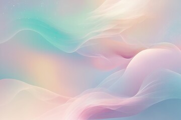Fototapeta premium Dreamy Abstract Illustration with Soft Gradients Gentle Colors and Ethereal Patterns
