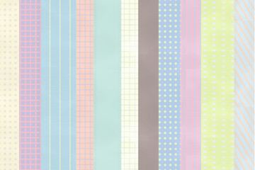 縦向き　マステ　横にびっしり並んだ背景