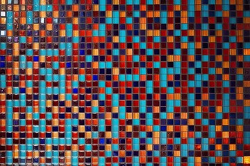 Fototapeta premium Colorful Abstract Mosaic Glass Background with Bright Textures and Vivid Lighting
