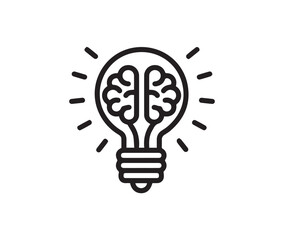 A light bulb or idea icon vector. the broken light bulb until the yellow light was a bright symbol illustration.