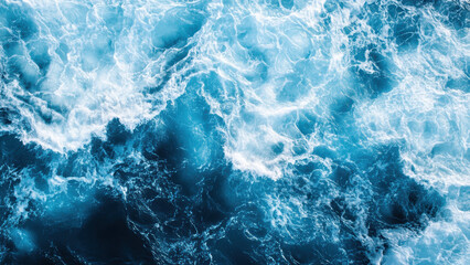 Obraz premium Aerial drone view of waves