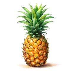 pineapple on white background