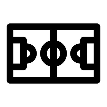 black football field icon clip art preview