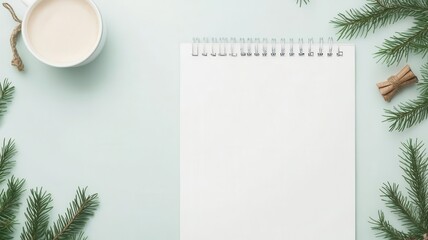 Monthly planner with seasonal themes, decorative borders, flat design illustration