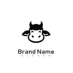 cow bull logo animal design symbol
