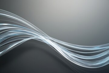 Obraz premium Modern Abstract Crystal Wave Background with Translucent Textures and Contemporary Design