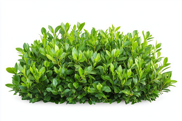 Obraz premium Green bush isolated on white background