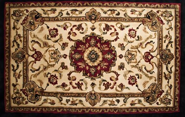 5. **Full-size classic Oriental rug design with a seamless array of medallions and ornate borders**