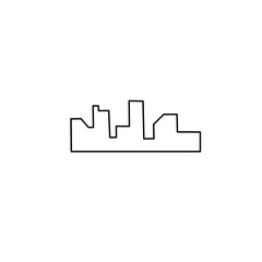 outline of urban buildings
