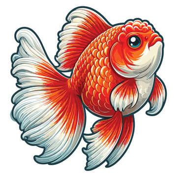 recommend clip art: Cute Goldfish Vector Cartoon illustration