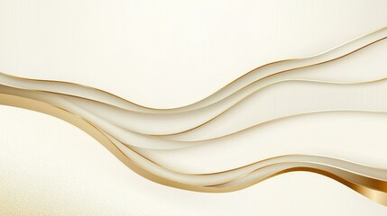 Obraz premium Discover a luxury design with an elegant cream backdrop and golden lines, perfect for modern vector illustrations.