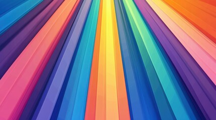 Obraz premium Bright and vivid abstract rainbow rays create a stunning background, perfect for enhancing any graphic design project.