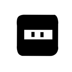 Black Electrical outlet icon