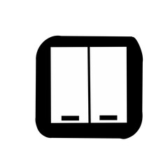 Black Electrical outlet icon