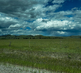 landscape with clouds