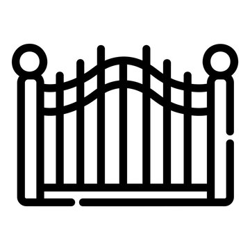 recommend clip art: gate Line Icon