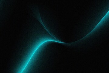 Cyan blue blurry and grain abstract gradient background texture. a design element for wallpaper.