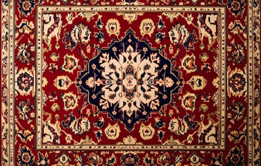 18. **Full-size seamless Anatolian rug design with intricate geometric and floral elements**