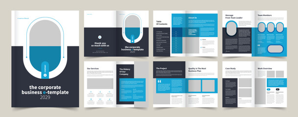 Fashion eBook Template Layout, Modern eBook Brochure, Print Template