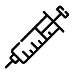 syringe Line Icon