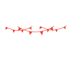 Vector illustration of the country flag of Indonesia