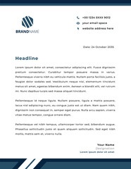 Professional company business and corporate letterhead design
