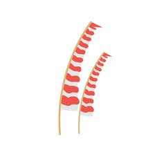 Indonesia flag on the flagpole