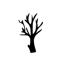 Dead tree silhouettes