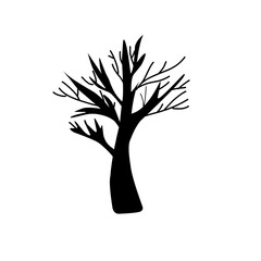 Dead tree silhouettes