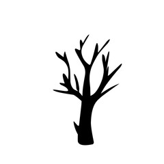 Dead tree silhouettes