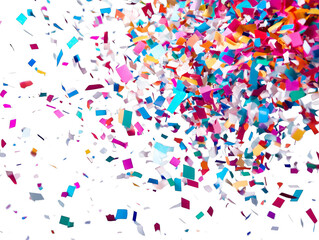 Abstract Colorful Confetti Explosion Background