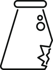 Simple vector of a factory polluting the environment with toxic smoke