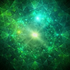 Fototapeta premium Abstract green texture background, dark tone, blurred glowing background, defocused green gradient