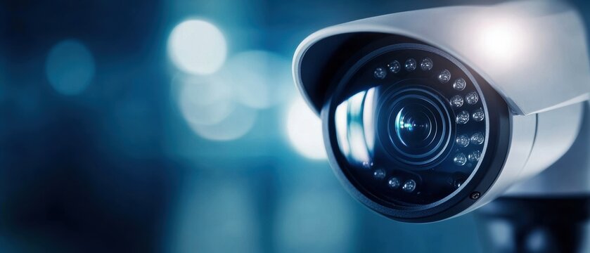 High-definition security camera capturing clear footage in a modern surveillance system environment.