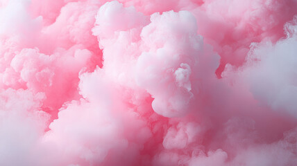 Fototapeta premium Fluffy Pink Cotton Candy Texture