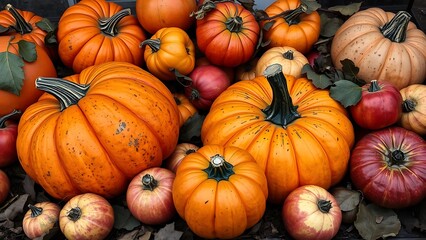 pile of pumpkins