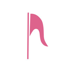 Vector illustration of flag and cloth