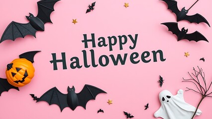 halloween background with pumpkin