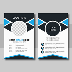 Modern and creative id card template. corporate id card design template