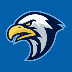 Eagle head mascot logo, great for sport and e sport team logos.