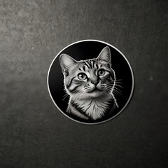 black cat on a black background