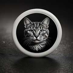 black cat on black background